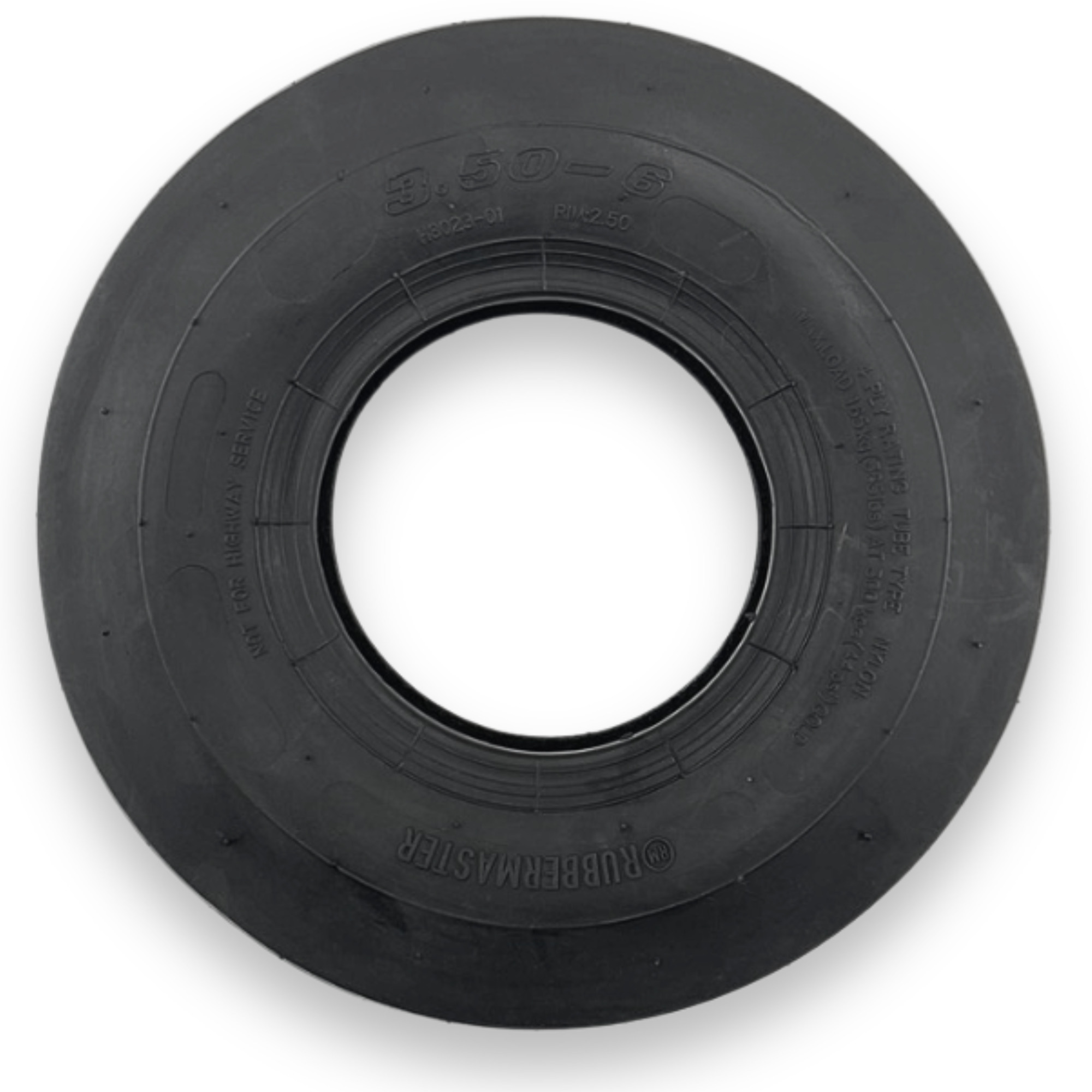RubberMaster, RubberMaster 3.50-6 F2 4 Ply Tube Type Agricultural Tire, Tire Size 3.50-6 Load Range Rating B, Model# 550090